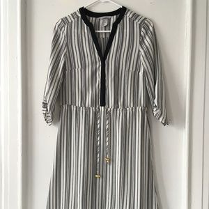 Black & White Patterned Spring H&M Dress